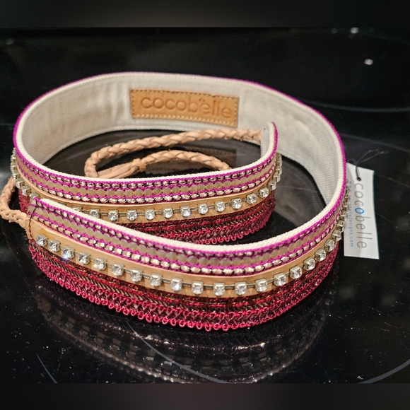 Anthropologie Cocobelle Jaipur Belt In Burgundy NWT MSRP $84 - Picture 4 of 6